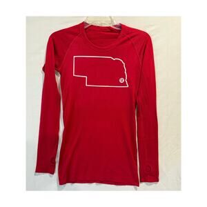 Lululemon Swiftly Tech Long-Sleeve Shirt Hip Length Size 2 Nebraska Husker Red